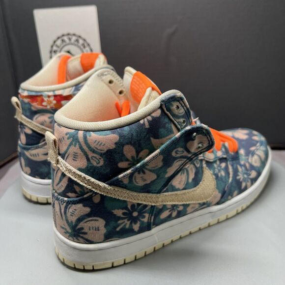 Nike Dunk SB High Maui Wowie Floral CZ2232-300 Men Size 7 Women Sz 8.5 Preowned main image 6